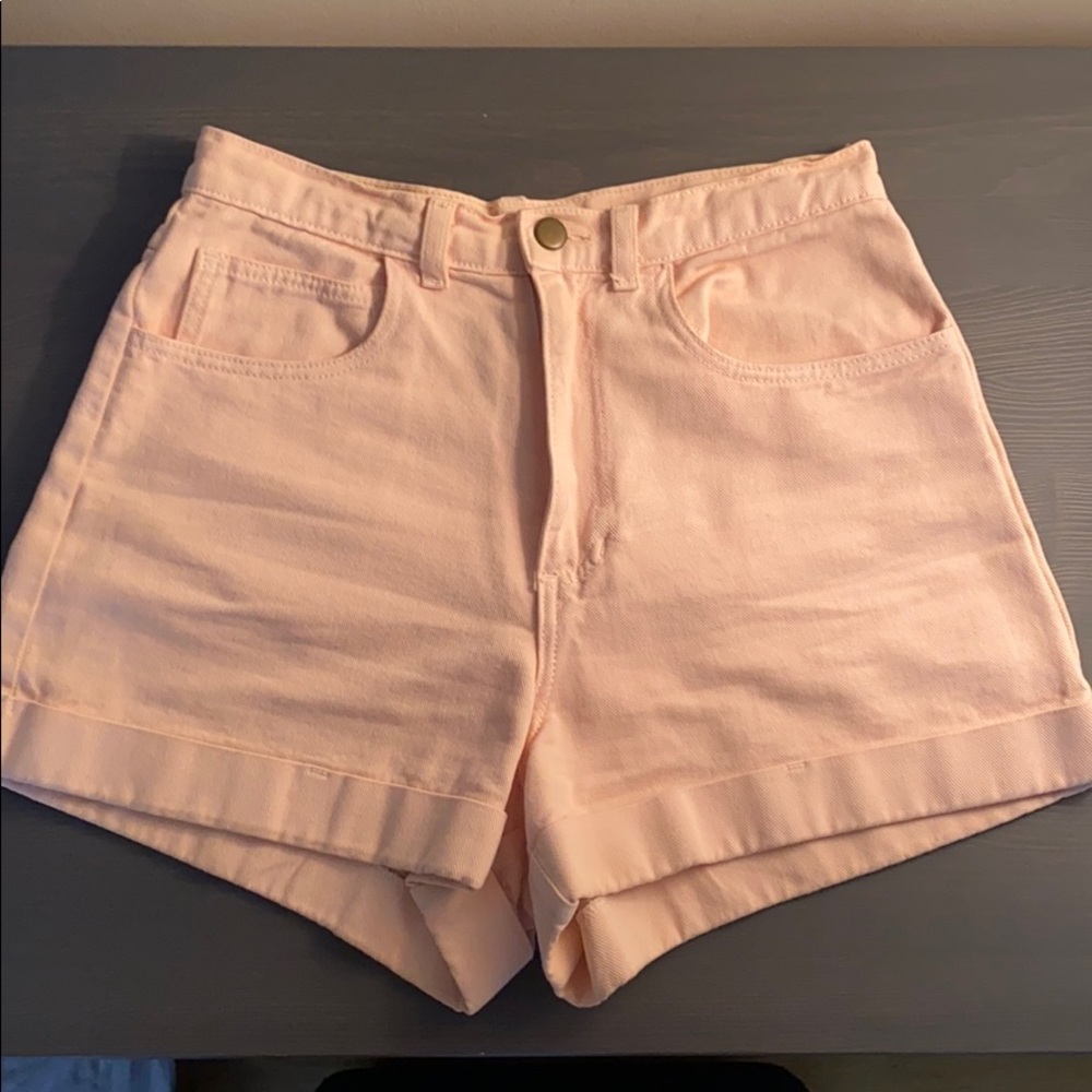American Apparel High-Waisted Denim Shorts